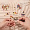 DIY Evil Eye Drop Earring Making Kit DIY-SZ0006-98-2