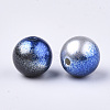 Rainbow ABS Plastic Imitation Pearl Beads X-OACR-Q174-4mm-11-2