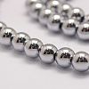 Grade AA Magnetic Synthetic Hematite Bead Strands G-P258-05-10mm-3