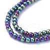 Electroplate Glass Beads Strands EGLA-K014-A-FP10-4
