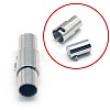 Tarnish Resistant 304 Stainless Steel Locking Tube Magnetic Clasps STAS-E006-65-1
