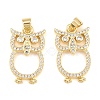 Brass Micro Pave Cubic Zirconia Pendants KK-C162-079G-02-1