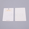 Paper Jewelry Display Cards CDIS-WH0016-02-1