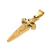 Ion Plating(IP) 304 Stainless Steel Pendants STAS-C103-38G-2