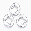Spray Painted CCB Plastic Linking Rings CCB-R104-01C-03-1