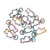 Alloy Swivel Lobster Clasps PALLOY-TAC0009-82-1