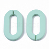 Opaque Spray Painted Acrylic Linking Rings X-OACR-N009-002A-A04-2