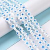 Handmade Millefiori Glass Bead Strands LAMP-J035-8mm-66-5