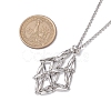 Non-Tarnish 3Pcs 3 Styles 304 Stainless Steel Macrame Pouch Necklace Makings NJEW-JN04901-02-5