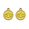 Alloy Enamel Pendants ENAM-S124-01B-14D-1