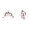 Tarnish Resistant Stainless Steel Bead Tips STAS-R061-05-3