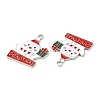Christmas Alloy Enamel Pendants ENAM-D050-13A-02P-2