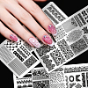 Stainless Steel DIY Nail Art Templates MRMJ-WH0092-234-4