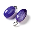 Natural Agate Dyed Pendants G-Q016-03D-2