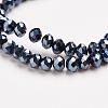 Electroplate Glass Beads Strands EGLA-D020-3x2mm-35-2