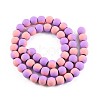 Spray Painted Non-magnetic Synthetic Hematite Beads Strands G-N337-01A-2