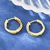 Brass Micro Pave Cubic Zirconia Hoop Earrings KK-CBAD104-04G-E-2