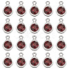 20Pcs Faceted Glass Charms RGLA-TADJ0001-01A-2