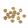 6-Petal Tibetan Style Alloy Flower Bead Caps X-TIBE-S220-AG-NR-1