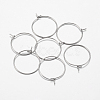 316 Surgical Stainless Steel Hoop Earrings Findings X-STAS-F149-32P-E-1