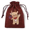 Christmas Theme Jute Cloth Storage Bags ABAG-F010-01A-01-2