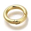 Rack Plating Brass Spring Gate Rings KK-I720-05G-2