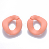 Opaque Spray Painted Acrylic Linking Rings OACR-S036-004B-I-2