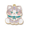 Alloy Enamel Pendants ENAM-M049-02G-B-1