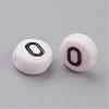 Acrylic Horizontal Hole Letter Beads X-PL37C9070-O-2
