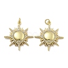 Brass Micro Pave Clear Cubic Zirconia Pendants KK-U060-10G-1