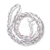 Transparent Electroplate Glass Beads Strands GLAA-K064-05A-PL06-2