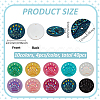 40Pcs 10 Colors Paw Print Resin Sew on Rhinestone RESI-FG0001-07-2