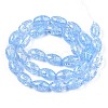 Transparent Crackle Glass Beads Strands GLAA-S192-B-010C-2