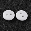 2-Hole Flat Round Resin Sewing Buttons for Costume Design BUTT-E119-14L-19-2