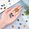 30Pcs Handmade Millefiori Lampwork Cabochons LAMP-SC0001-12-3
