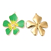 304 Stainless Steel Enamel Pendants STAS-K256-15G-03-1
