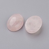 Natural Rose Quartz Flat Back Cabochons X-G-G741-18x25mm-21-2
