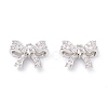 Rack Plating Brass Micro Pave Cubic Zirconia Charms ZIRC-C026-02P-1