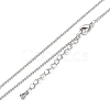 Brass Ball Chain Necklaces NJEW-K123-02P-1