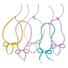 Bowknot 304 Stainless Steel Necklaces NJEW-JN04670-1