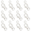 GOMAKERER 12Pcs 3 Styles 925 Sterling Silver Lobster Claw Clasps STER-GO0001-03-1