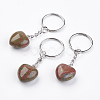 Natural Unakite Keychain KEYC-F019-02I-1