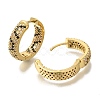 Rack Plating Brass Micro Pave Cubic Zirconia Hoop Earrings EJEW-H016-18G-2