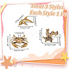 3Pcs 3 Styles Antique Bronze Brass Display Decoraions DJEW-NB0001-44-2