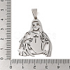 Non-Tarnish 201 Stainless Steel Pendants STAS-S126-07P-3