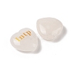 Natural Quartz Crystal Heart Engraving MBTI Figurines Statues for Home Office Desk Decorations X1-G-K353-05F-2