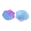 Spray Painted Natural Scallop Shell Big Pendants SSHEL-T017-14C-2