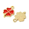 16Pcs 4 Colors Rack Plating Alloy Enamel Pendants ENAM-FS0001-76-2