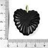 Natural Obsidian Carved Pendants G-C276-01G-01-3
