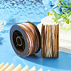 2 Rolls 2 Colors Segment Dyed Round Polyester Twisted Cords OCOR-TA0003-59C-5